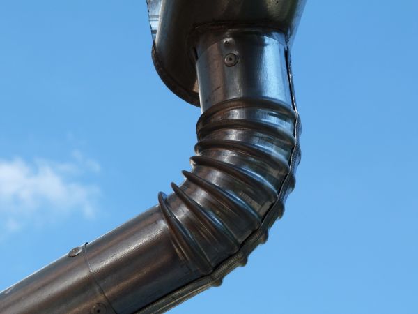 Metal Downspout Installation in Albany